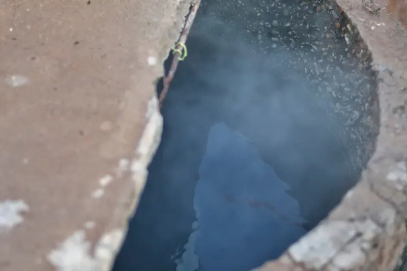 Natural hot spring pool near Menglian in southern Yunnan