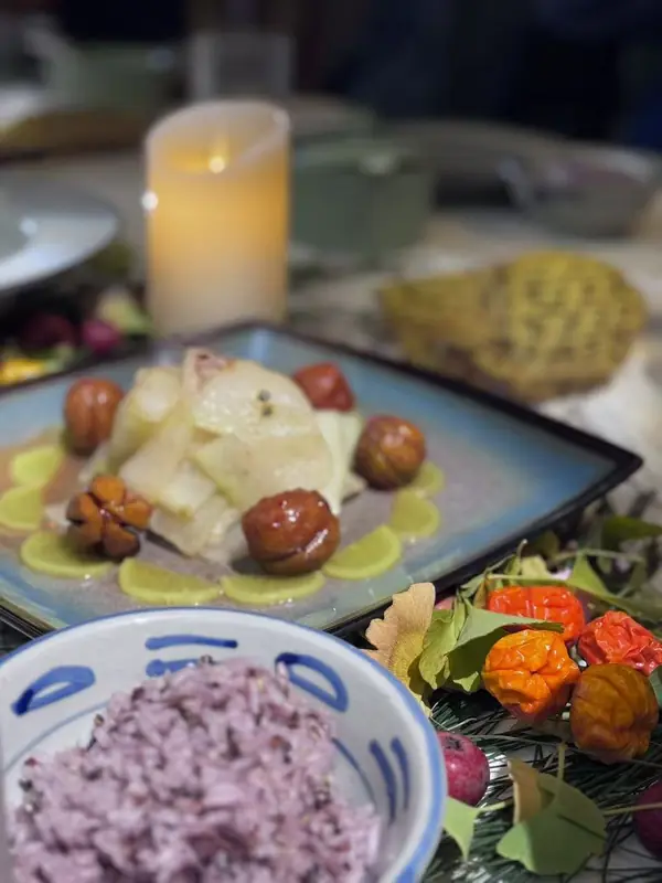Veggie course, highlight from the Yunnan vegan fine dining tour